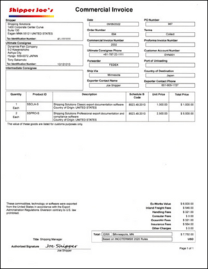 Commercial Invoice | Shipping Solutions