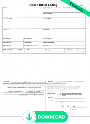 Ocean Bill of Lading