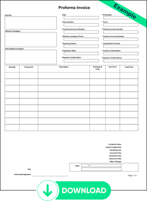 Proforma Invoice